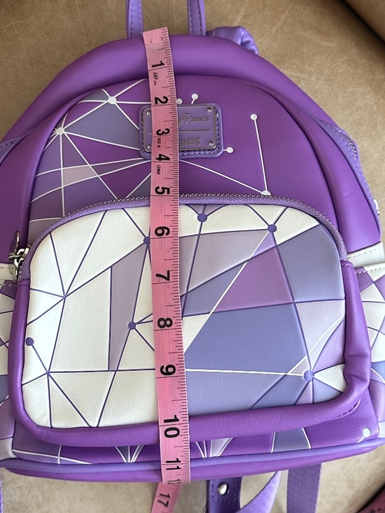 Disney Parks Loungefly Magic Kingdom Purple Wall Mini Backpack Vacation Travel main image 10